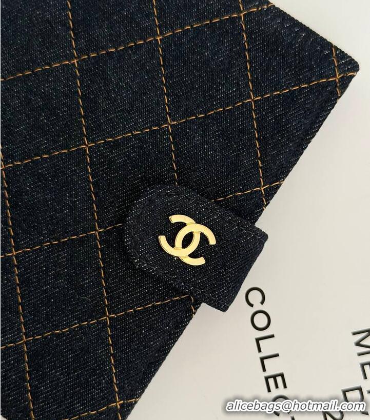 Top Quality Chanel 26P Denim Pouch And Passport Holder AS4660 Black 2026