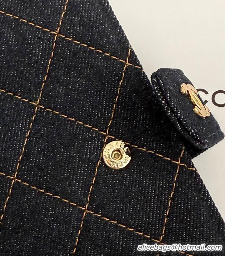 Top Quality Chanel 26P Denim Pouch And Passport Holder AS4660 Black 2026