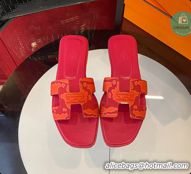 Popular Style Hermes Slipper Pink/Orange 60702202
