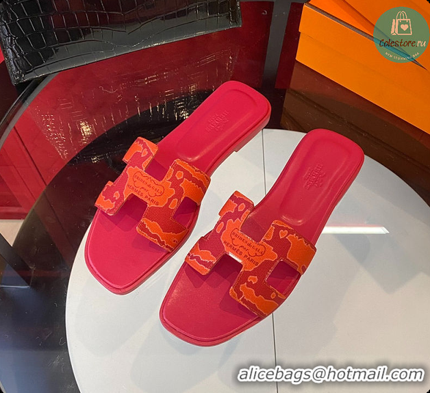 Popular Style Hermes Slipper Pink/Orange 60702202