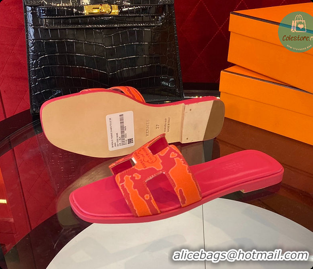 Popular Style Hermes Slipper Pink/Orange 60702202