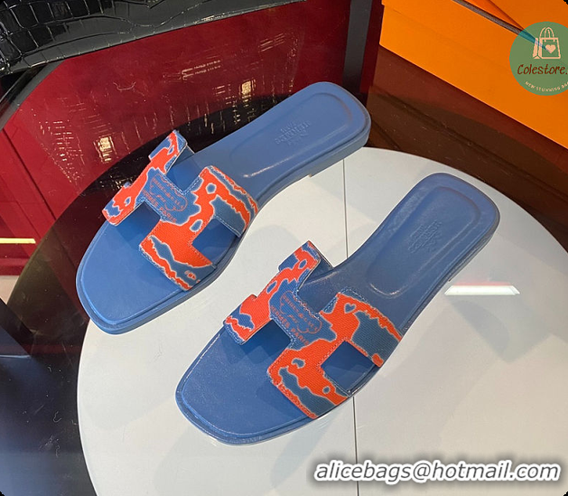 Good Looking Hermes Slipper Blue/Orange 60702202