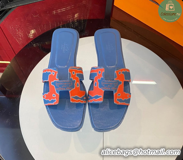 Good Looking Hermes Slipper Blue/Orange 60702202