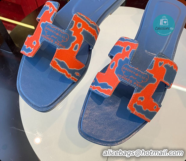 Good Looking Hermes Slipper Blue/Orange 60702202