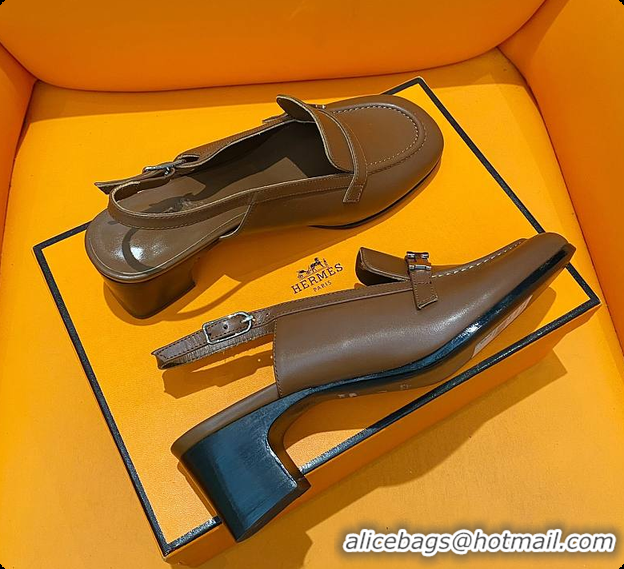 Best Product Hermes Infinie 50 Pump Brown 60702204