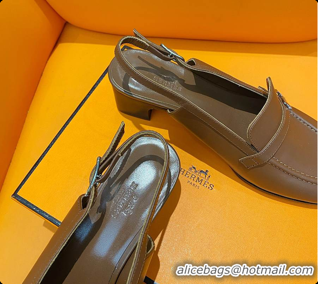 Best Product Hermes Infinie 50 Pump Brown 60702204