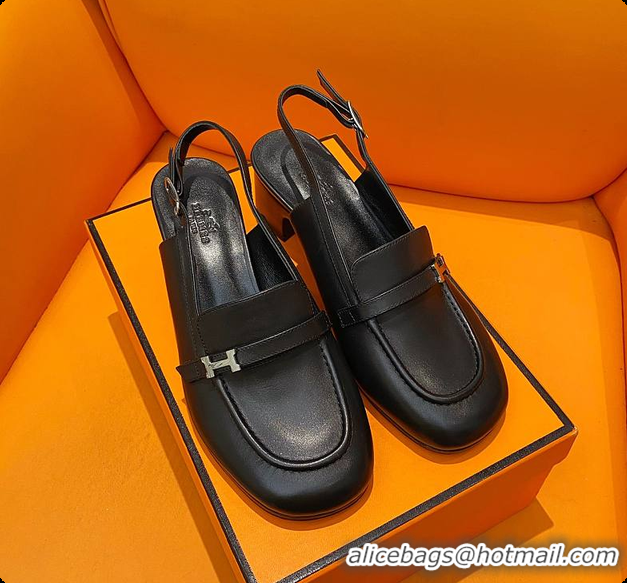 Unique Style Hermes Infinie 50 Pump Black 60702204