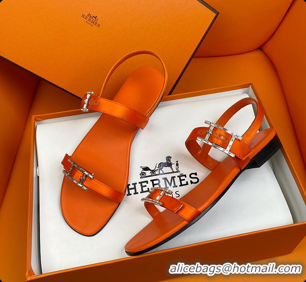 Charming Hermes Sandals Orange 60702206