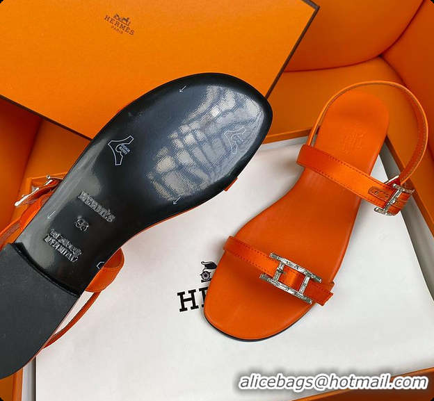 Charming Hermes Sandals Orange 60702206