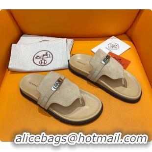 Top Grade Hermes Slipper Beige 60702207