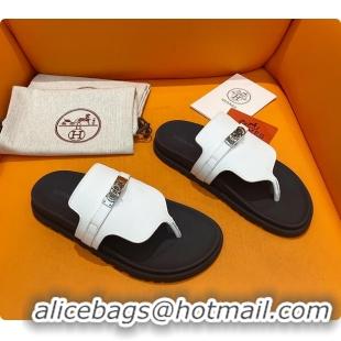 Best Price Hermes Slipper White 60702208