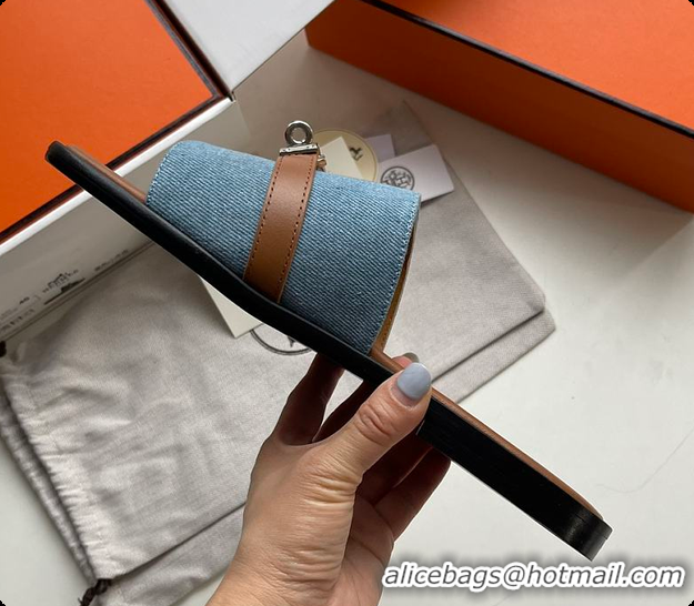 Luxurious Hermes Slipper Denim 60702209