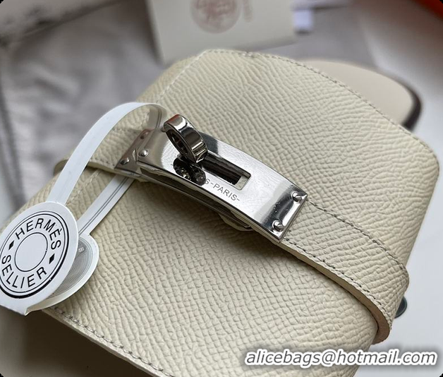 Buy Discount Hermes Slipper White 60702209