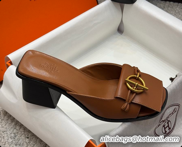 Shop Duplicate Hermes Ilot 50 Sandal Caramel 60702210
