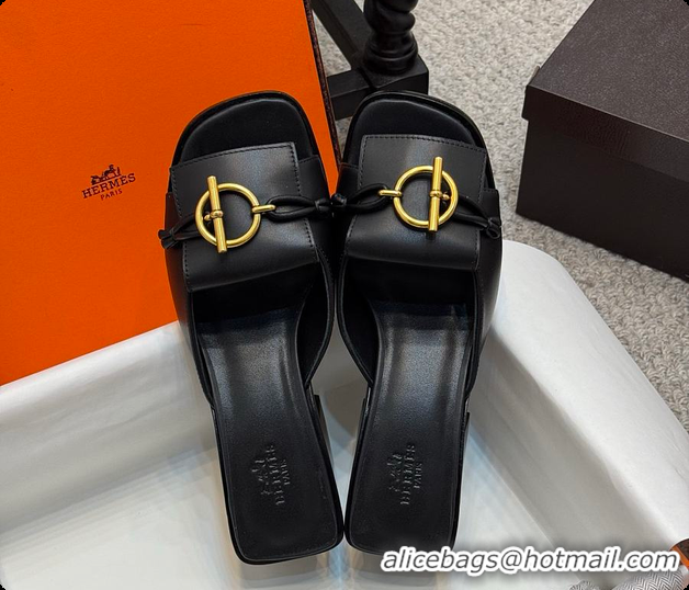 Pretty Style Hermes Ilot 50 Sandal Black 60702210