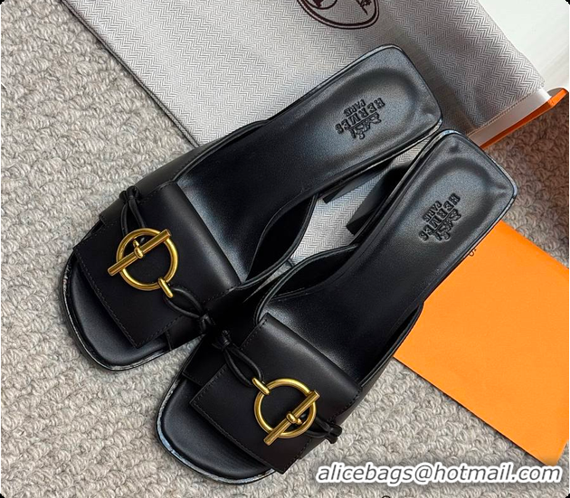 Pretty Style Hermes Ilot 50 Sandal Black 60702210