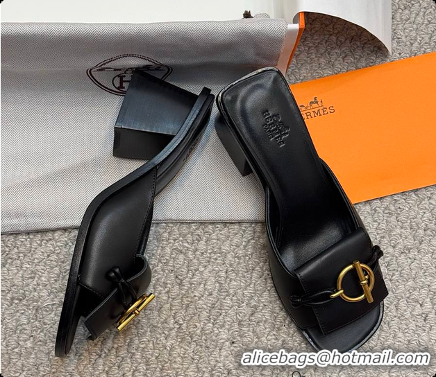 Pretty Style Hermes Ilot 50 Sandal Black 60702210