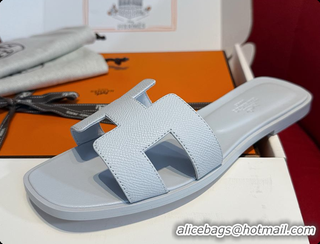 Hot Style Hermes Oran Sandal Bleu Glacier 60702212