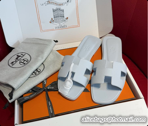 Hot Style Hermes Oran Sandal Bleu Glacier 60702212