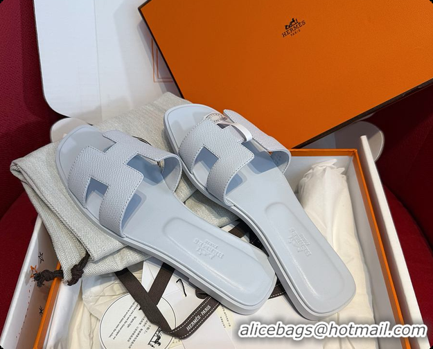 Hot Style Hermes Oran Sandal Bleu Glacier 60702212