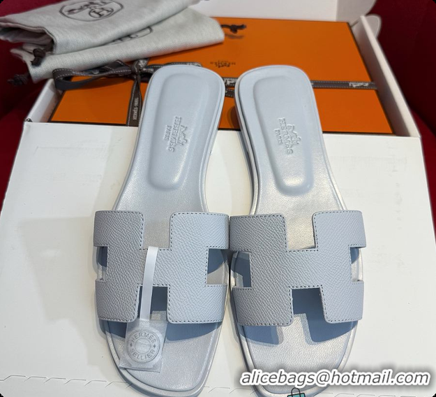 Hot Style Hermes Oran Sandal Bleu Glacier 60702212