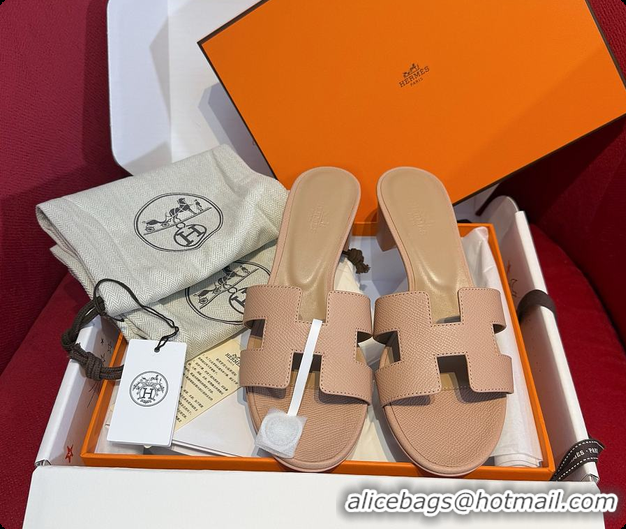 Durable Hermes Oasis Sandal Light Nude Pink 60702212
