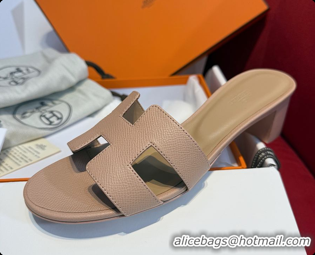 Durable Hermes Oasis Sandal Light Nude Pink 60702212