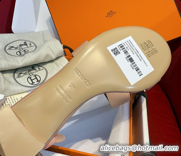 Durable Hermes Oasis Sandal Light Nude Pink 60702212