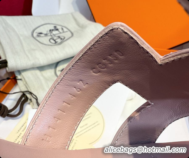 Top Design Hermes Oasis Sandal Rose Cancan 60702212