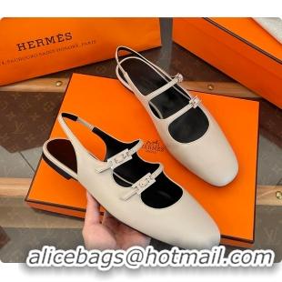 Most Popular Hermes Mila Slingback Beige Nomade 60702213