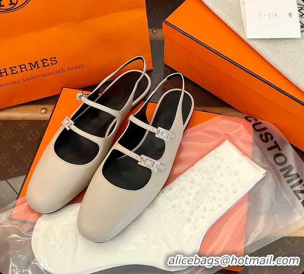 Most Popular Hermes Mila Slingback Beige Nomade 60702213