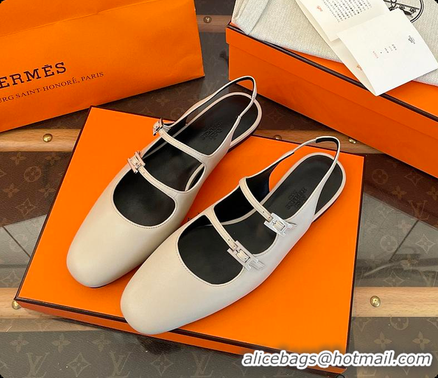 Most Popular Hermes Mila Slingback Beige Nomade 60702213