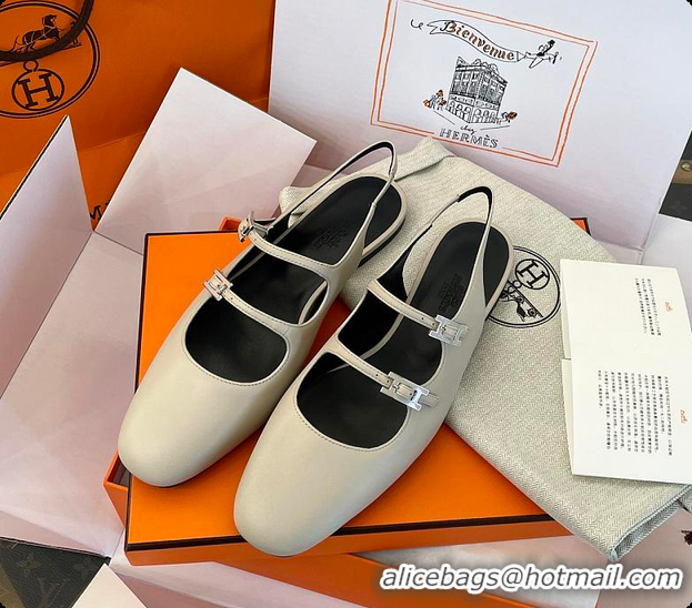 Most Popular Hermes Mila Slingback Beige Nomade 60702213