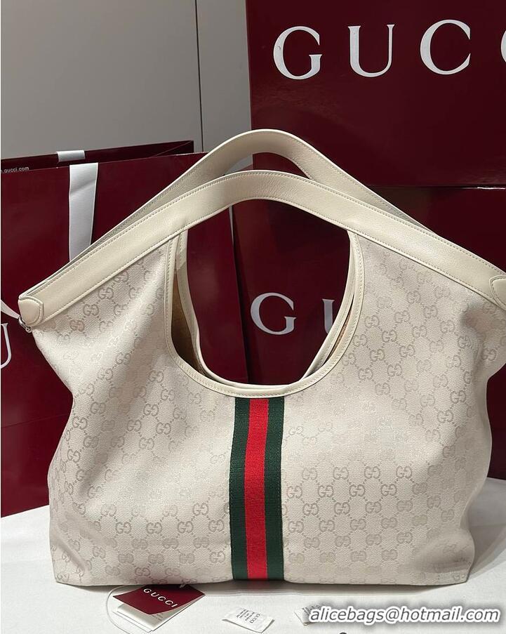 Classic Specials Gucci Giglio Large Tote Bag in ivory GG canvas G853965