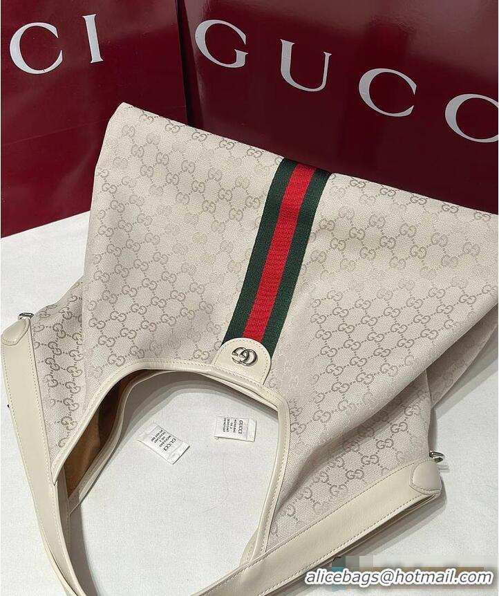 Classic Specials Gucci Giglio Large Tote Bag in ivory GG canvas G853965