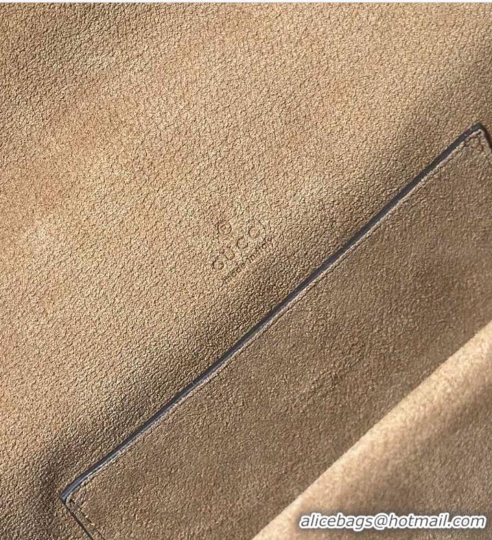 Best Product Gucci Dionysus medium shoulder bag sand and brown GG canvas 637012