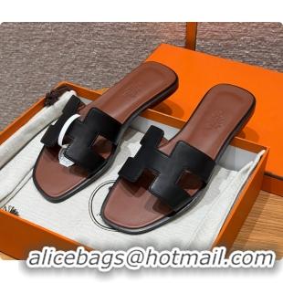 Best Product Hermes Oran sandal Black / Gold 60702301
