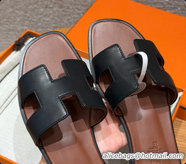 Best Product Hermes Oran sandal Black / Gold 60702301