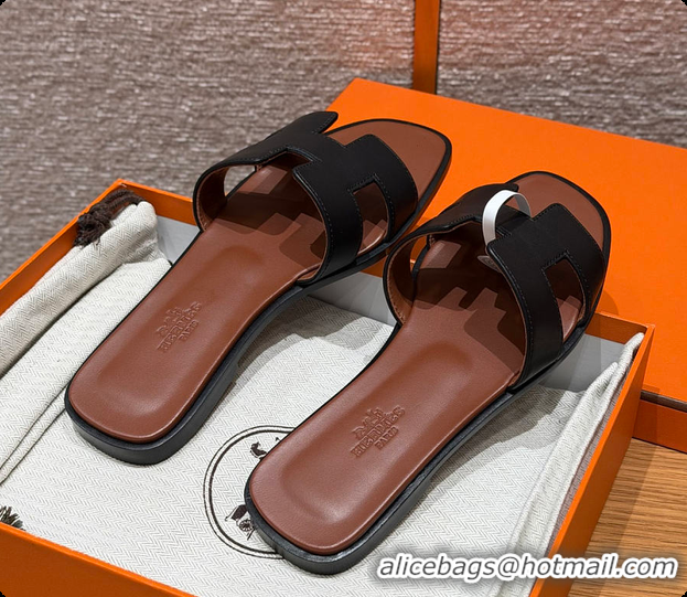 Best Product Hermes Oran sandal Black / Gold 60702301