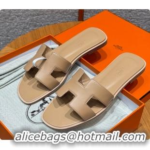 Charming Hermes Oran sandal Beige Albinos 60702301