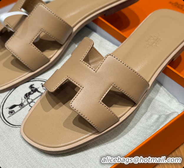 Charming Hermes Oran sandal Beige Albinos 60702301