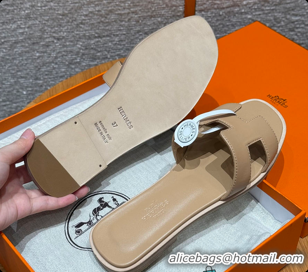 Charming Hermes Oran sandal Beige Albinos 60702301