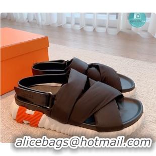 Buy Luxury Hermes Electric Sandal In Black 60702303