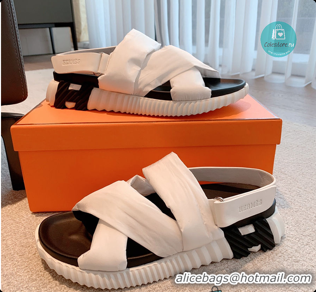 Buy Luxury Hermes Electric Sandal In White 60702303
