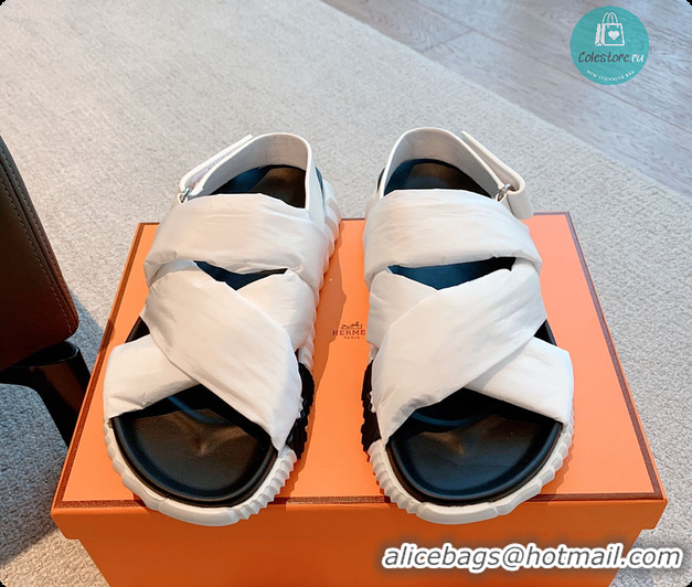 Buy Luxury Hermes Electric Sandal In White 60702303