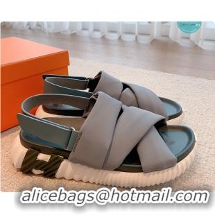 Unique Style Hermes Electric Sandal In Grey 60702303