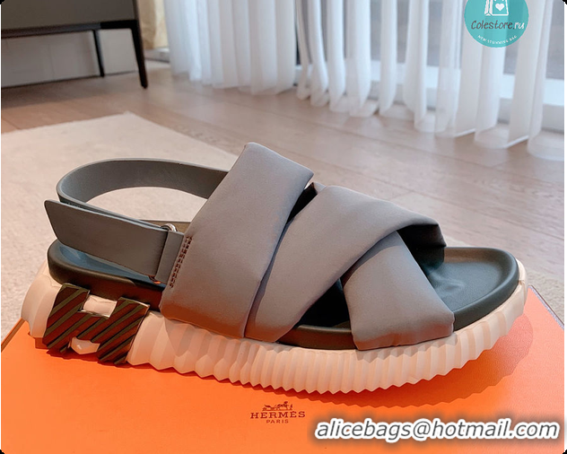 Unique Style Hermes Electric Sandal In Grey 60702303