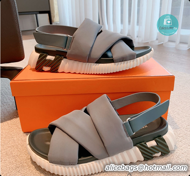 Unique Style Hermes Electric Sandal In Grey 60702303