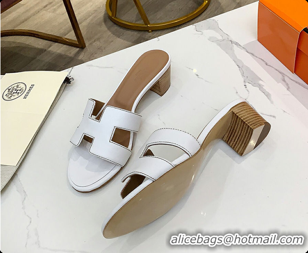 Classic Hot Hermes White Blanc Oasis Sandal 60702304