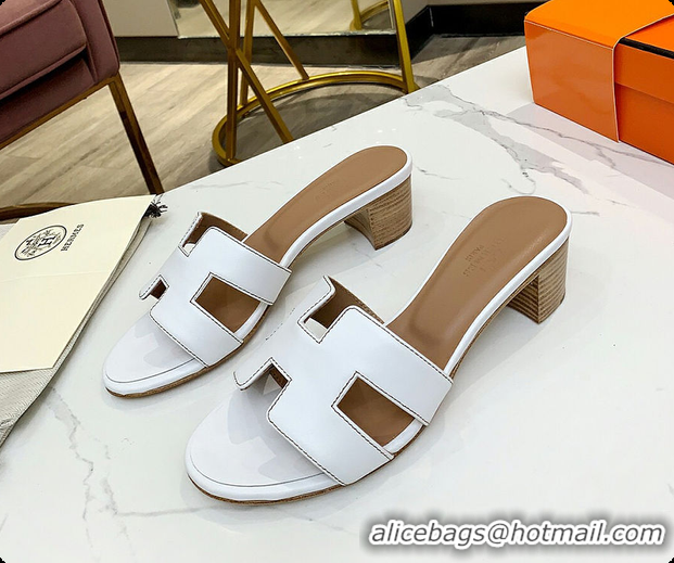 Classic Hot Hermes White Blanc Oasis Sandal 60702304